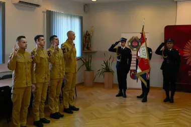 Czterech nowych strażaków złożyło ślubowanie w Zamościu